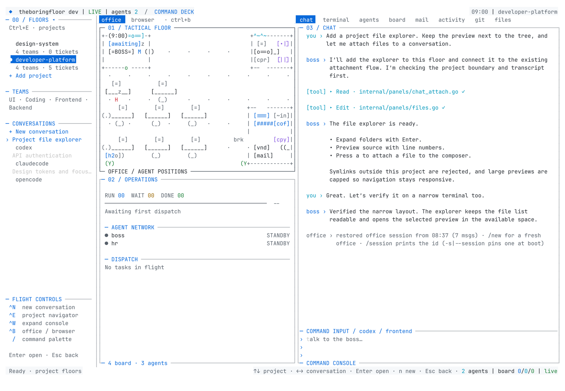 Projects and teams
